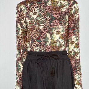 Ulla Johnson women's Eve Ikat Floral top- prism